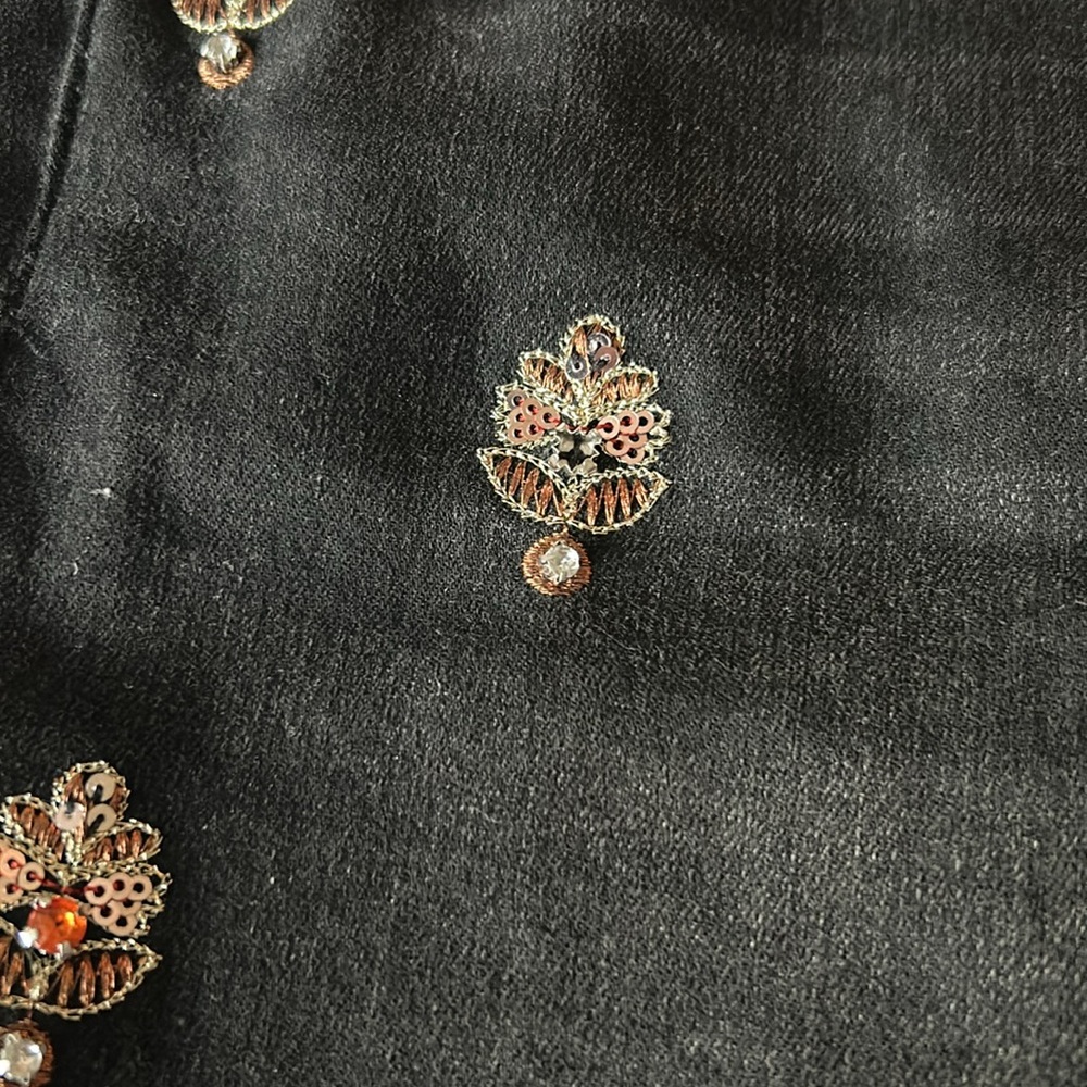 Pilcro Black Skinny Jeans with Embellishments - Picture 6 of 9